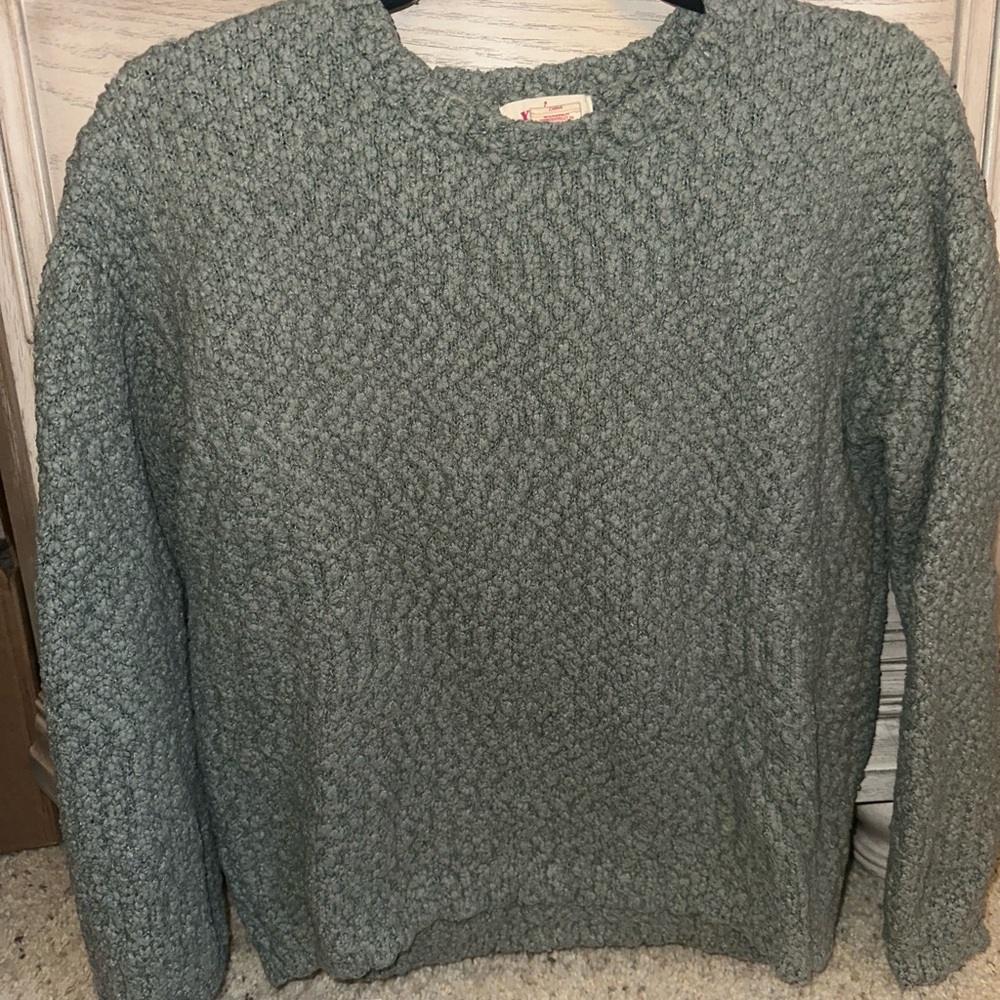 Lola Women's Textured Crewneck Sweater - Soft Green